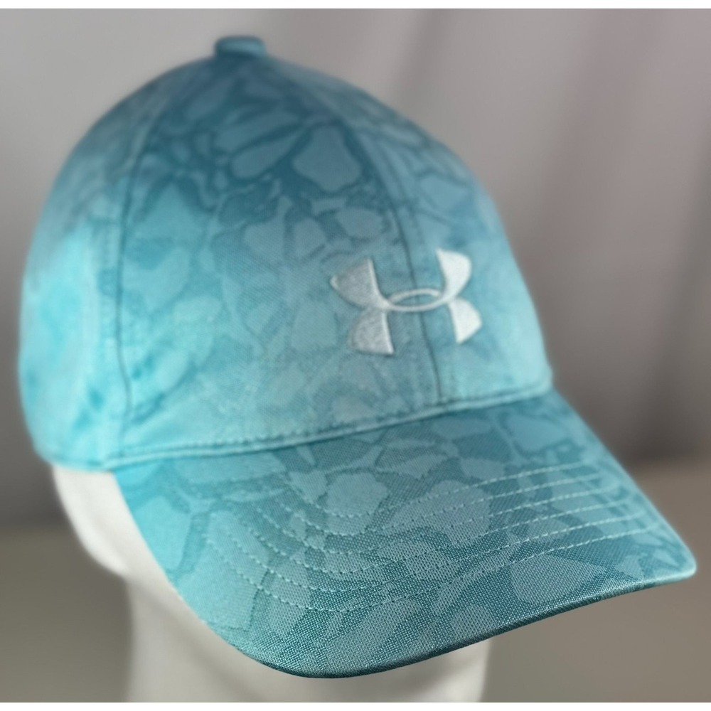 Under Armour Youth One-Size Teal Patterned UA Free Fit Baseball Cap